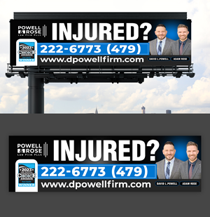 Diseño de Cartelera por debdesign para Law Offices of David L Powell, PLLC | Diseño: #33166931