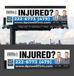 Diseño de Cartelera por debdesign para Law Offices of David L Powell, PLLC | Diseño: #33166932