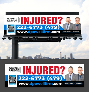 Diseño de Cartelera por debdesign para Law Offices of David L Powell, PLLC | Diseño: #33166933