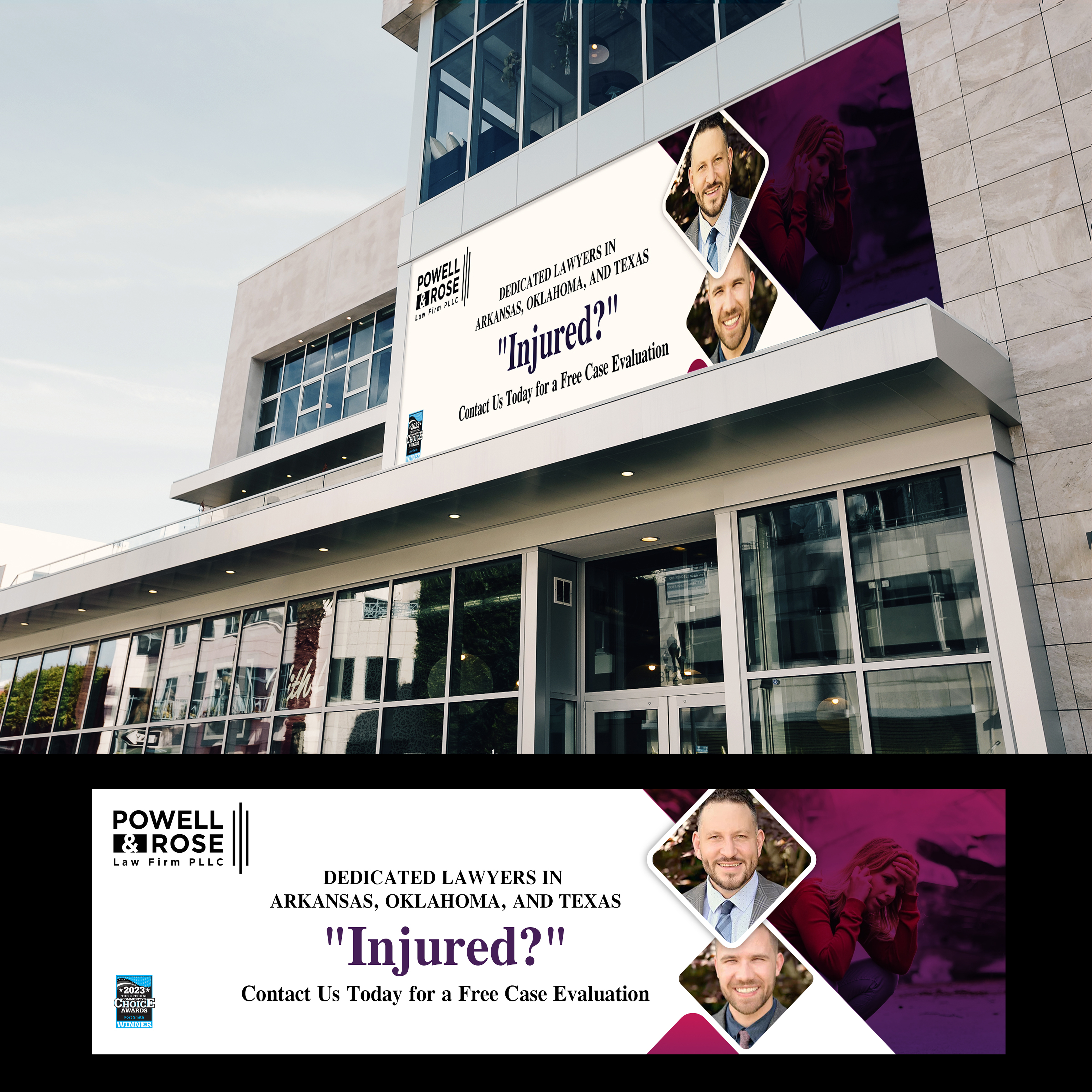 Billboard Design by creativeoutline for Law Offices of David L Powell, PLLC | Design #33160609