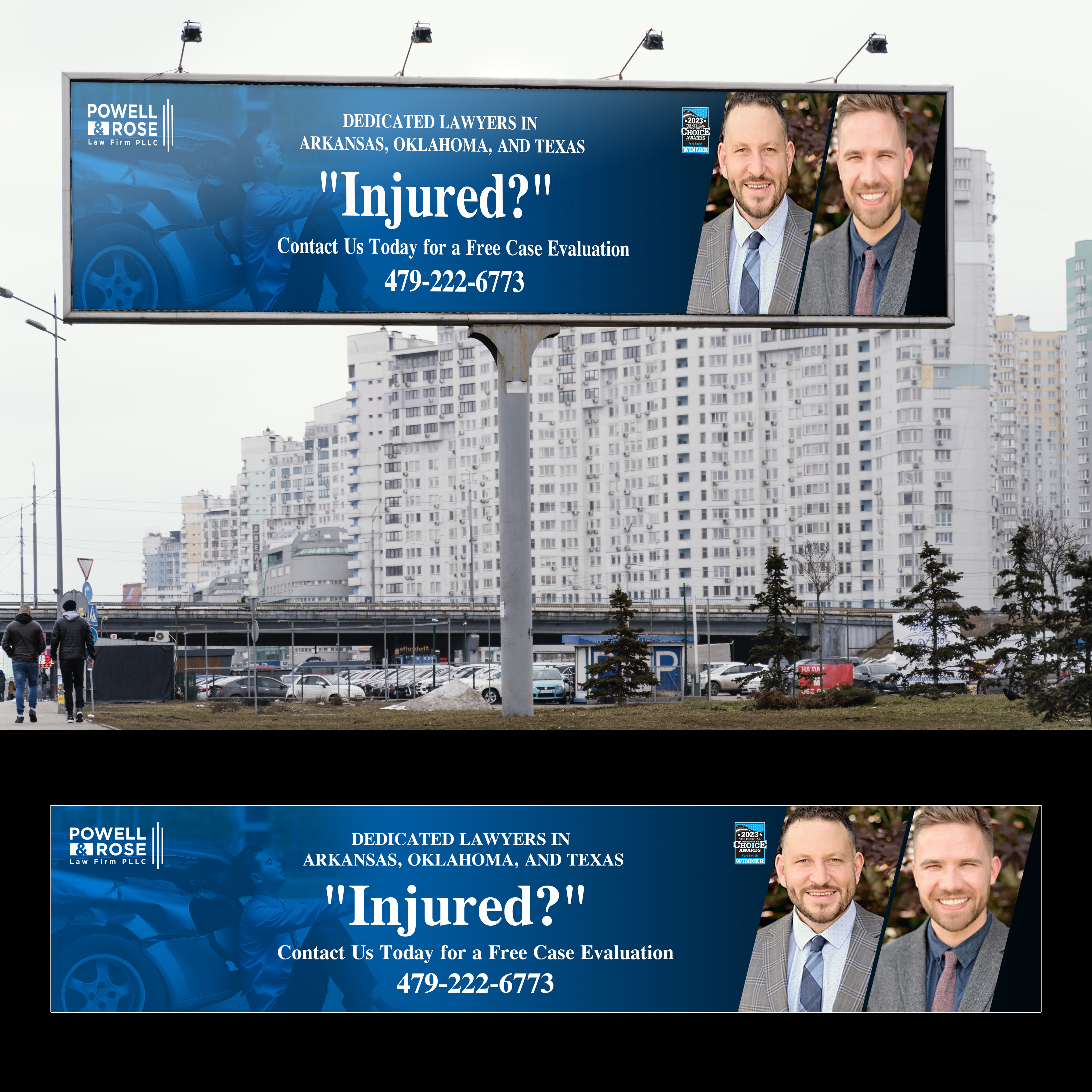 Billboard Design by creativeoutline for Law Offices of David L Powell, PLLC | Design #33160670