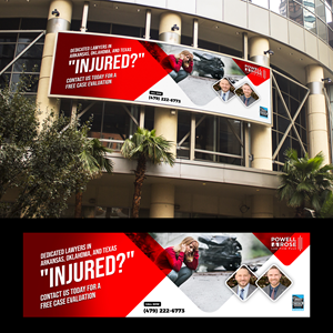 Diseño de Cartelera por creativeoutline para Law Offices of David L Powell, PLLC | Diseño: #33167268