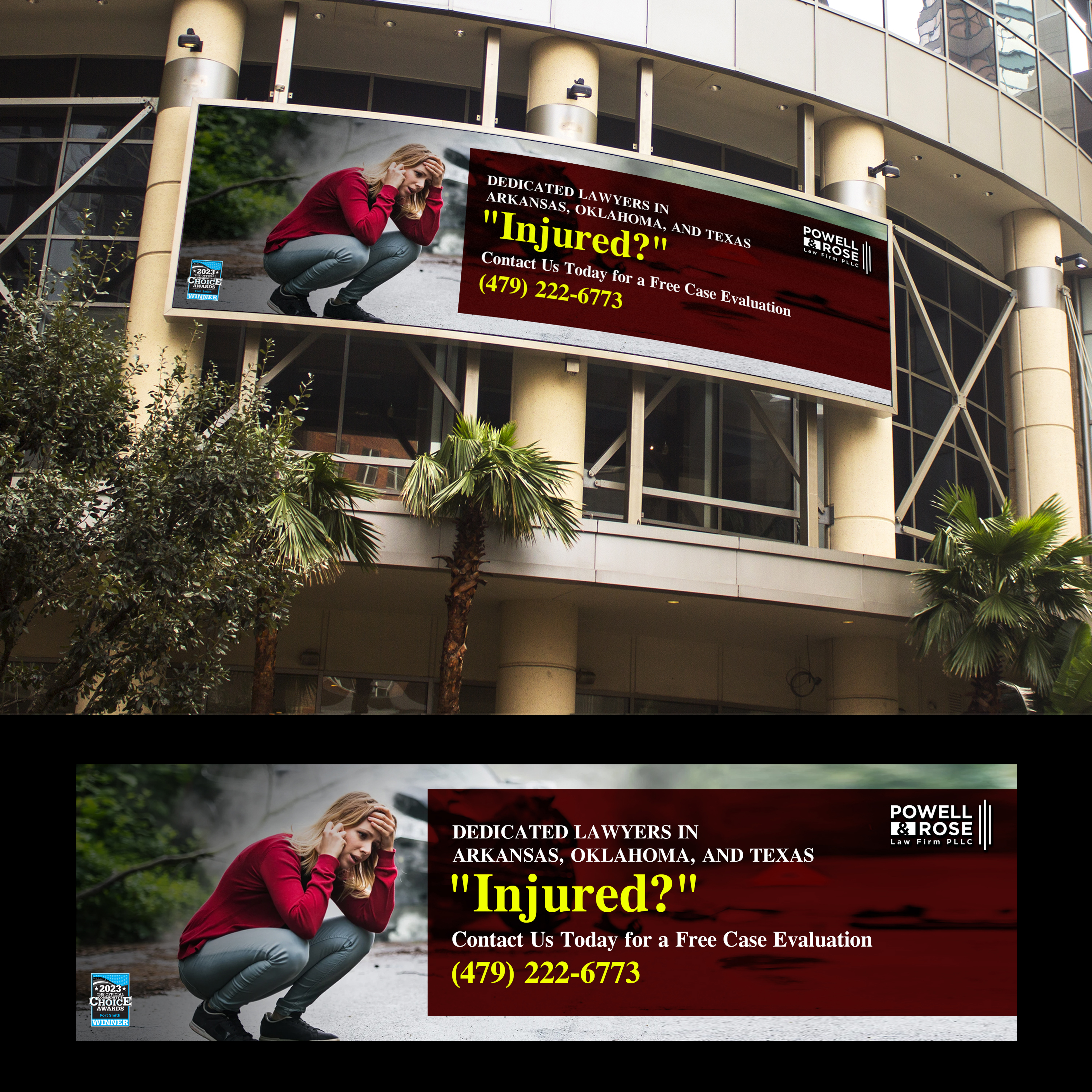 Billboard Design by creativeoutline for Law Offices of David L Powell, PLLC | Design #33167732