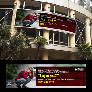 Diseño de Cartelera por creativeoutline para Law Offices of David L Powell, PLLC | Diseño: #33167732