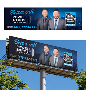 Billboard Design by JR-Design for Law Offices of David L Powell, PLLC | Design: #33158871