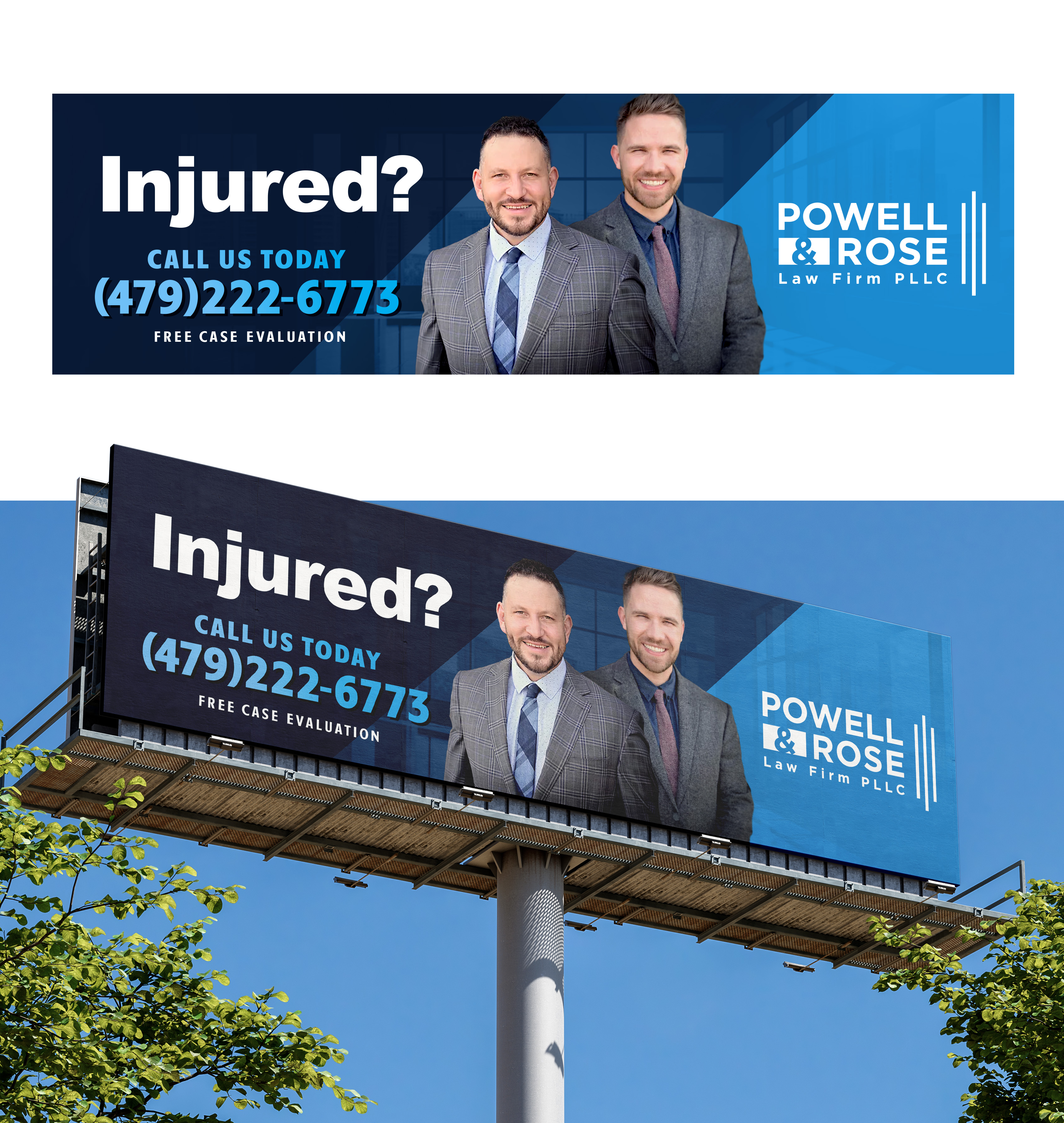 Billboard Design by JR-Design for Law Offices of David L Powell, PLLC | Design #33158874