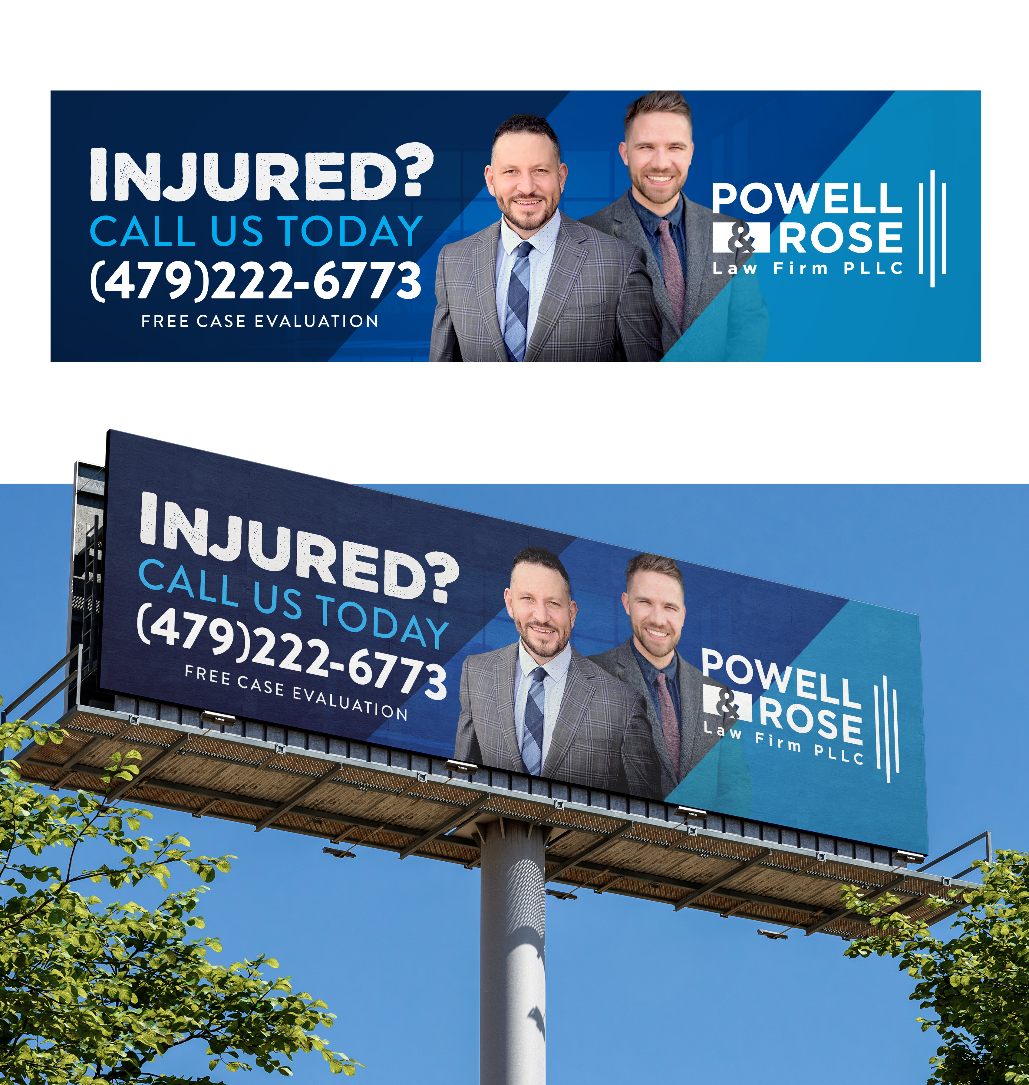 Billboard Design by JR-Design for Law Offices of David L Powell, PLLC | Design #33159020