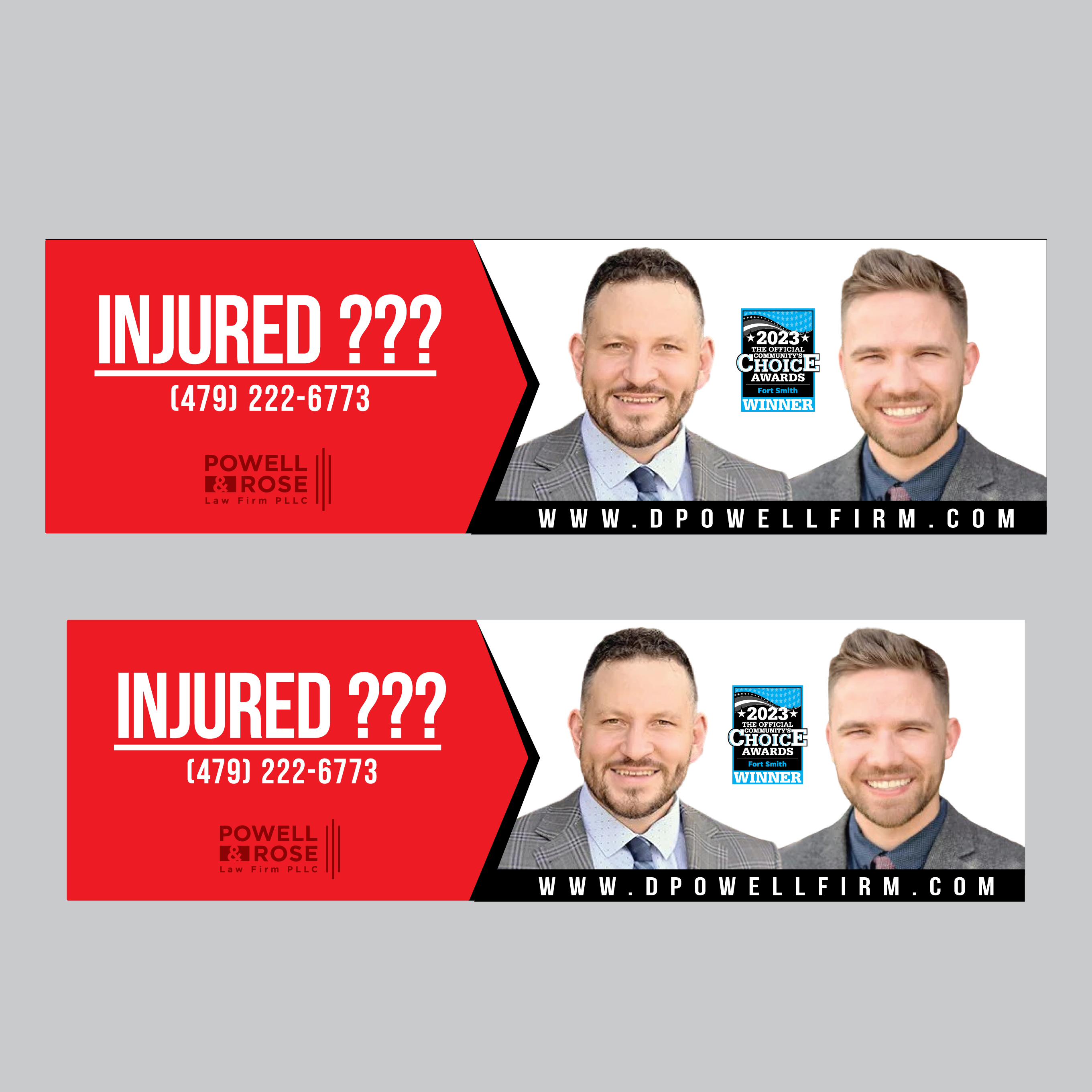 Billboard Design by H4R5Z for Law Offices of David L Powell, PLLC | Design #33161227