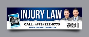 Diseño de Cartelera por rkailas para Law Offices of David L Powell, PLLC | Diseño: #33167544