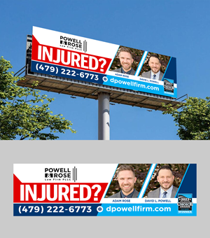 Werbetafel-Design von ARTOGRAPHY für Law Offices of David L Powell, PLLC | Design: #33152360