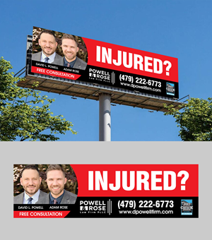 Werbetafel-Design von ARTOGRAPHY für Law Offices of David L Powell, PLLC | Design: #33157668