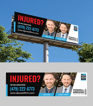 Werbetafel-Design von ARTOGRAPHY für Law Offices of David L Powell, PLLC | Design: #33157687