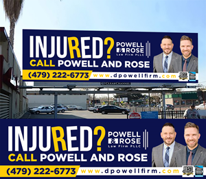 Design de Panneau par Aurora:) pour Law Offices of David L Powell, PLLC | Design : #33156364
