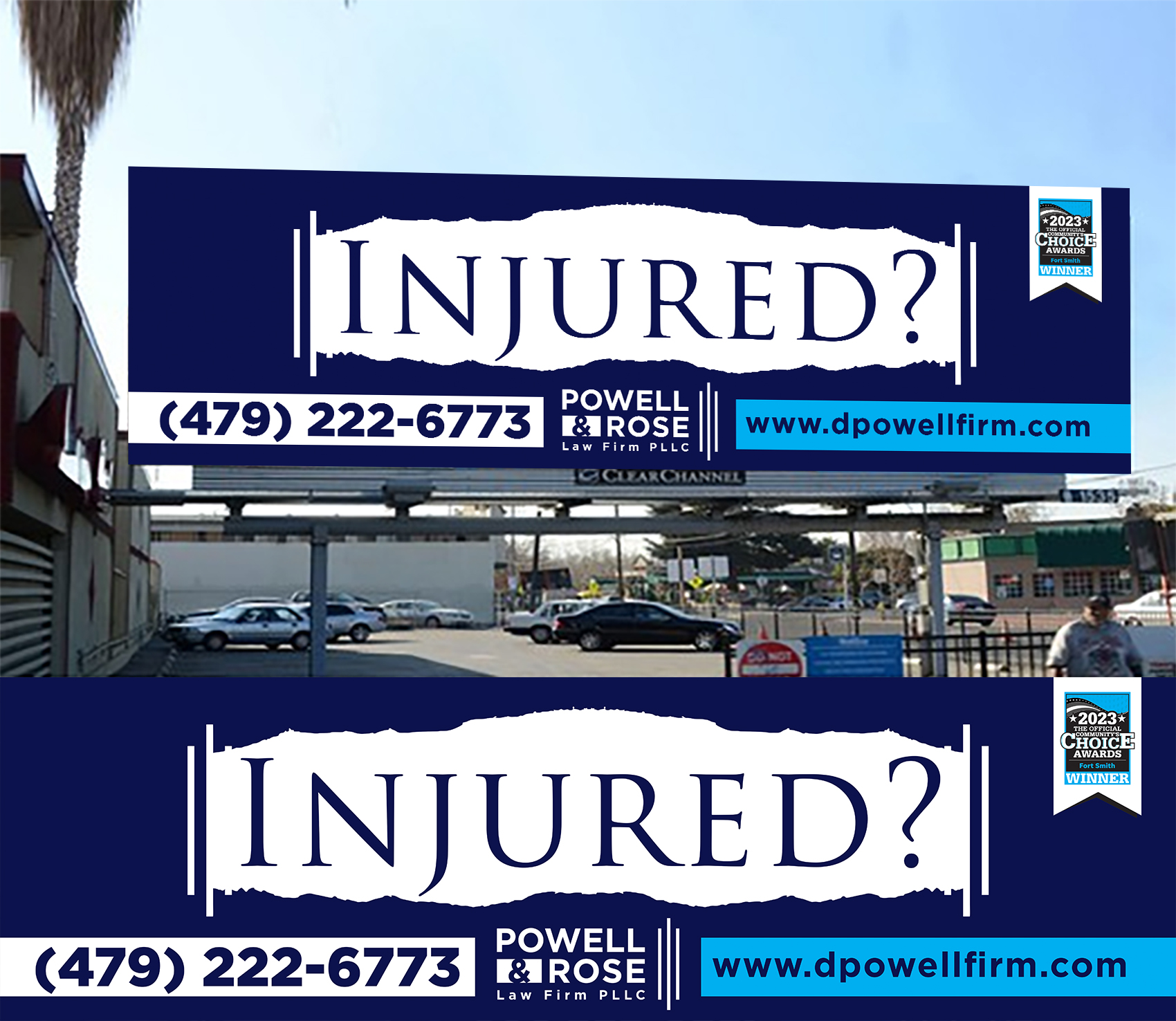Diseño de Cartelera por Aurora:) para Law Offices of David L Powell, PLLC | Diseño #33161496