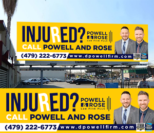 Design de Panneau par Aurora:) pour Law Offices of David L Powell, PLLC | Design : #33305602