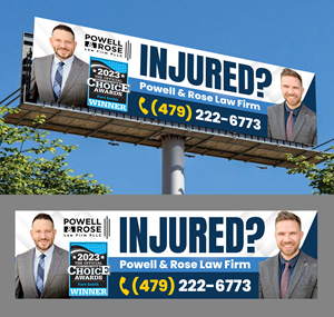 Billboard Design by Dzhafir for Law Offices of David L Powell, PLLC | Design #33166867