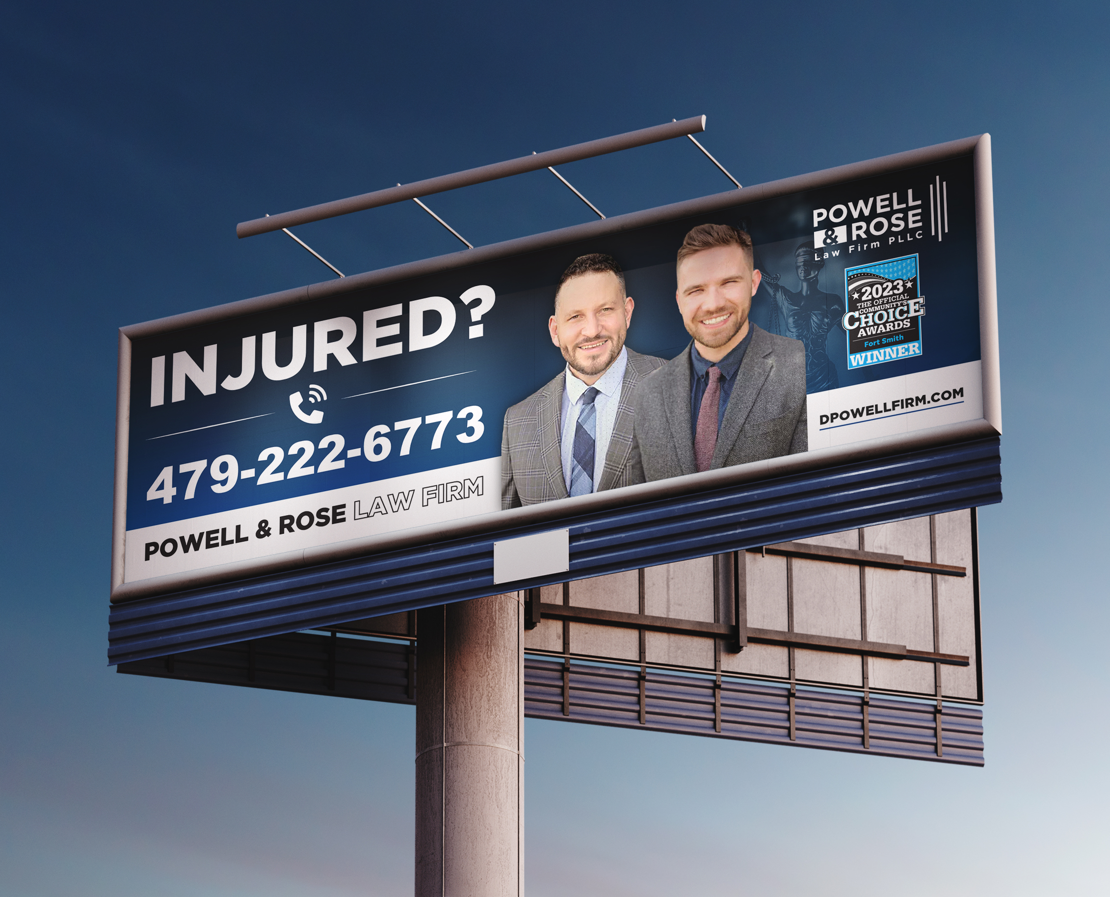 Billboard Design by Dzhafir for Law Offices of David L Powell, PLLC | Design #33168208