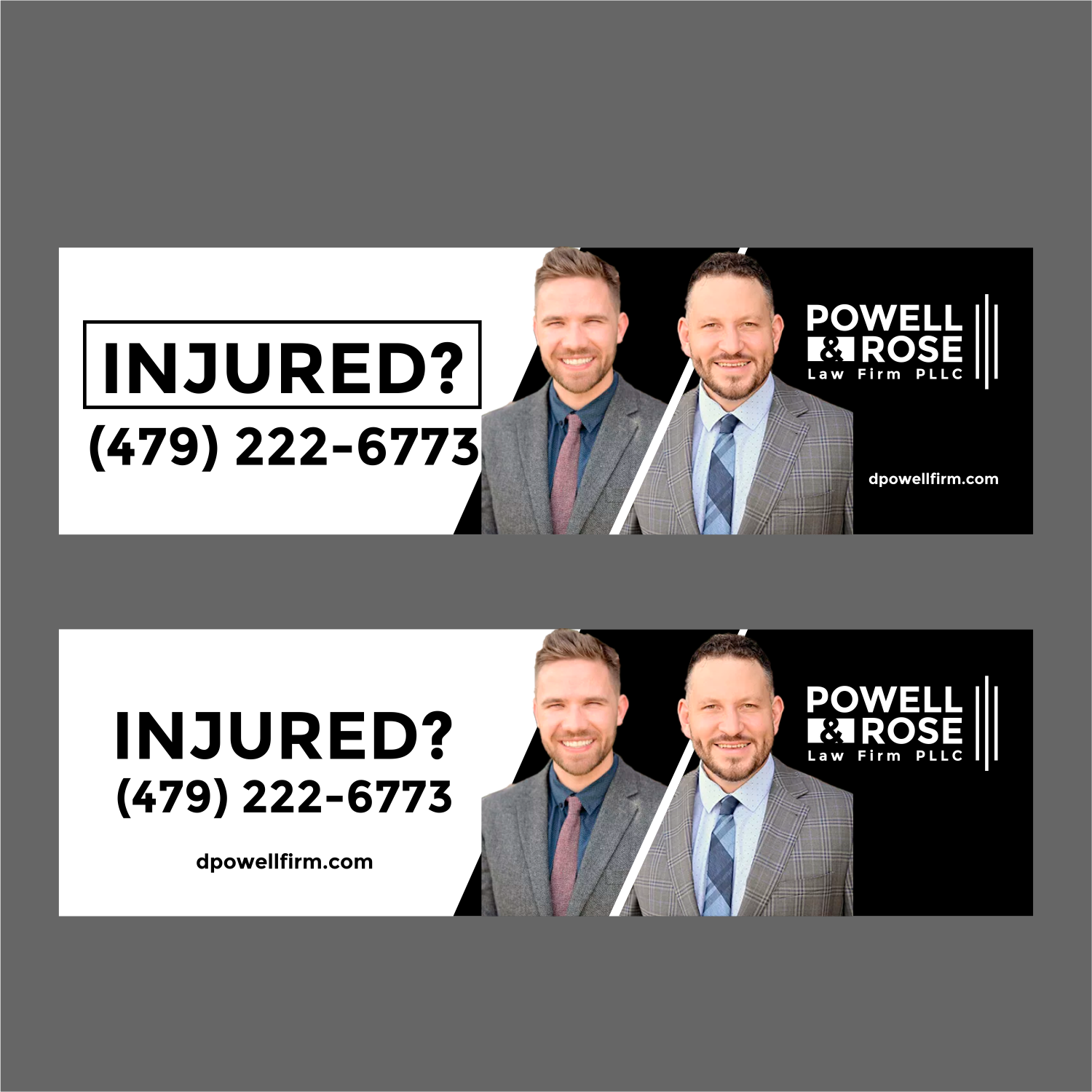 Diseño de Cartelera por ThiagoB para Law Offices of David L Powell, PLLC | Diseño #33152803