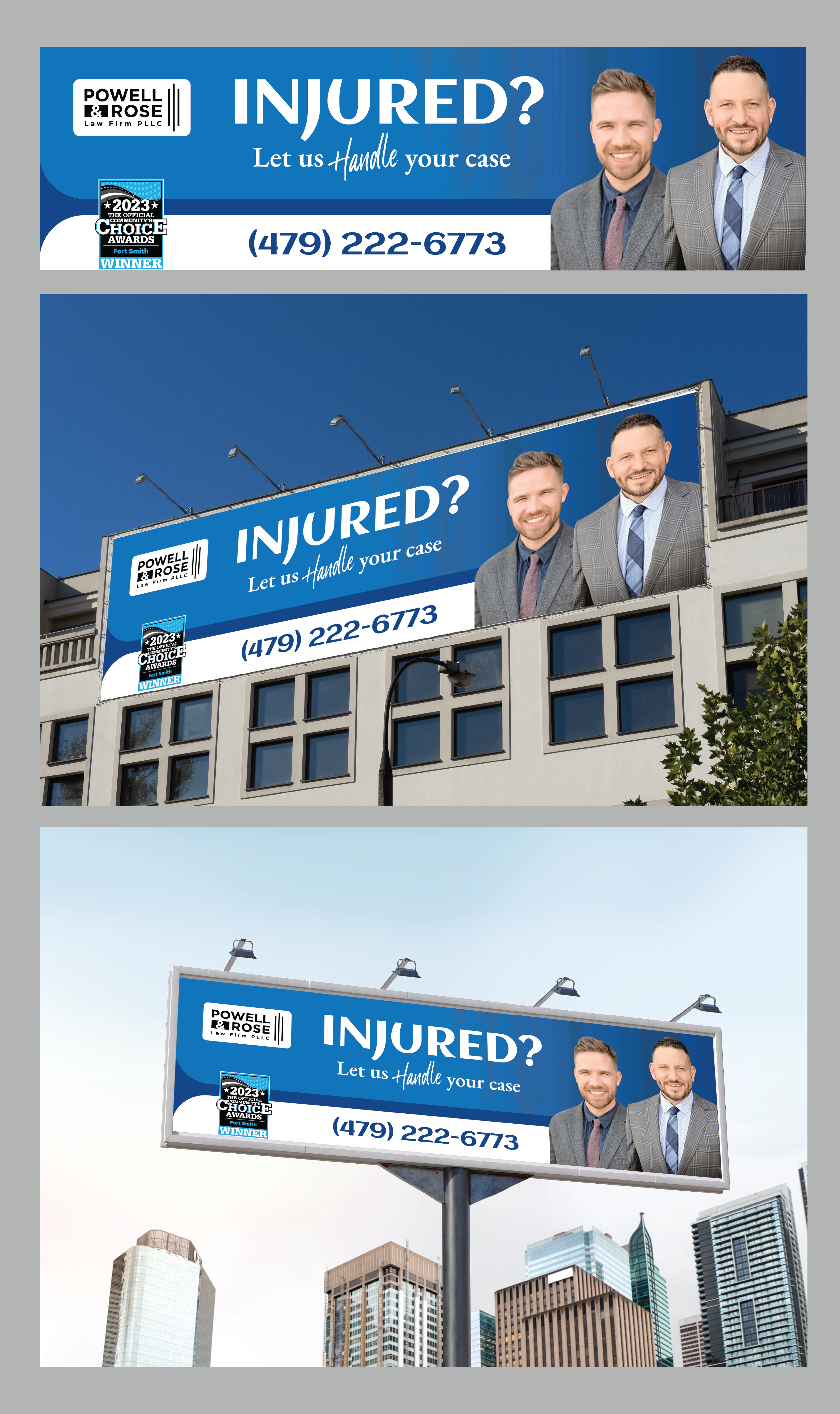 Billboard Design by Jaskaran_Singh for Law Offices of David L Powell, PLLC | Design #33169948