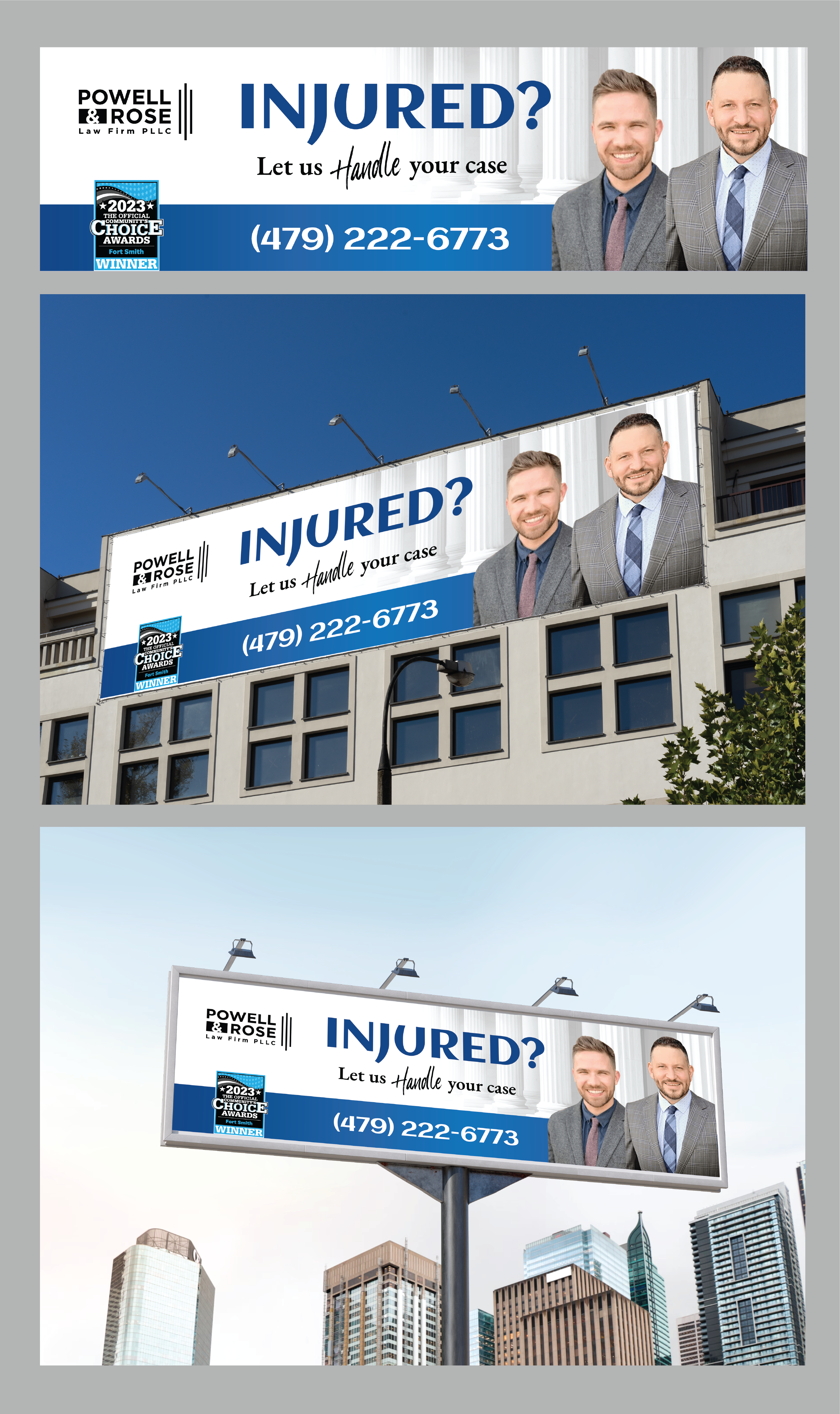 Billboard Design by Jaskaran_Singh for Law Offices of David L Powell, PLLC | Design #33169952