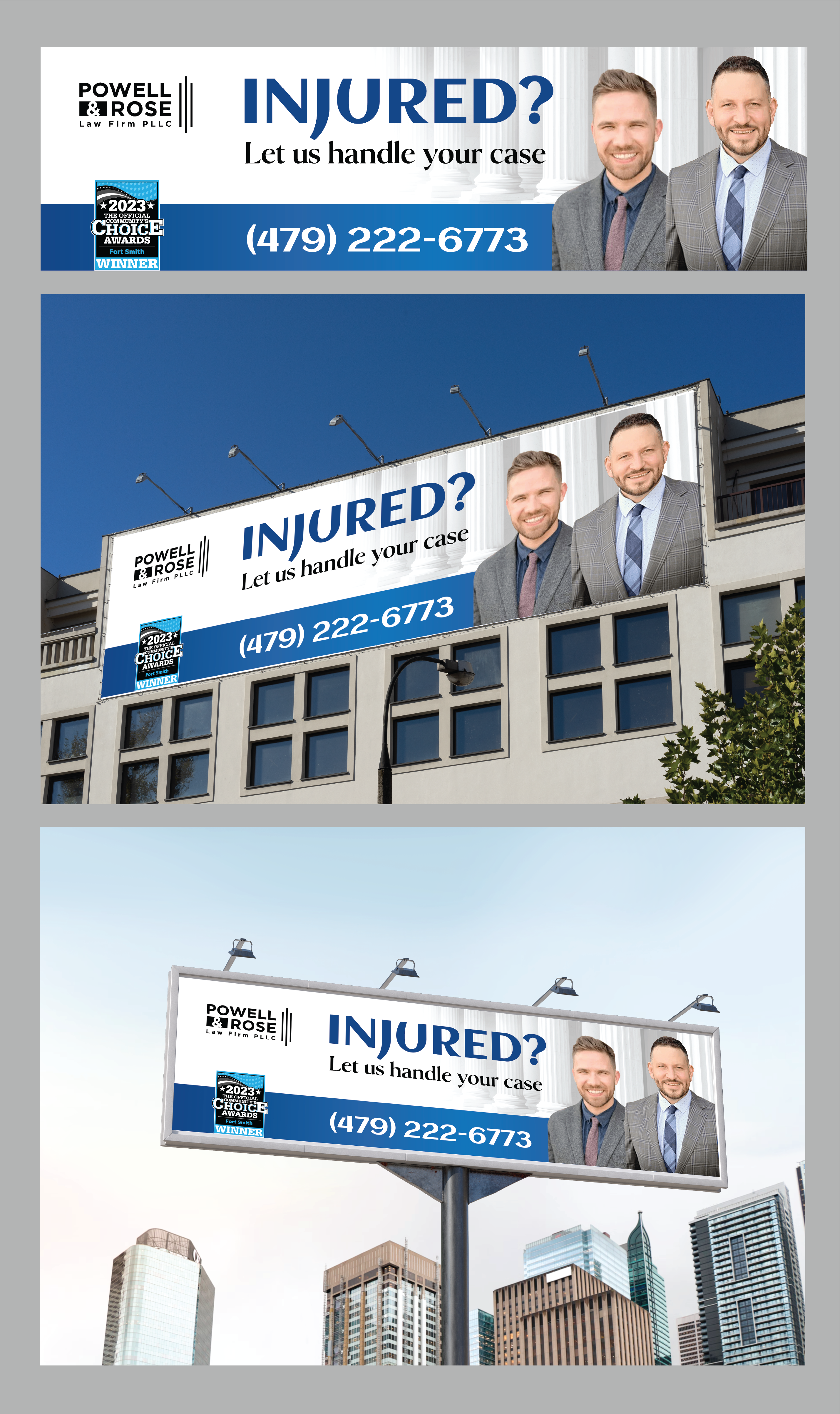 Billboard Design by Jaskaran_Singh for Law Offices of David L Powell, PLLC | Design #33169956