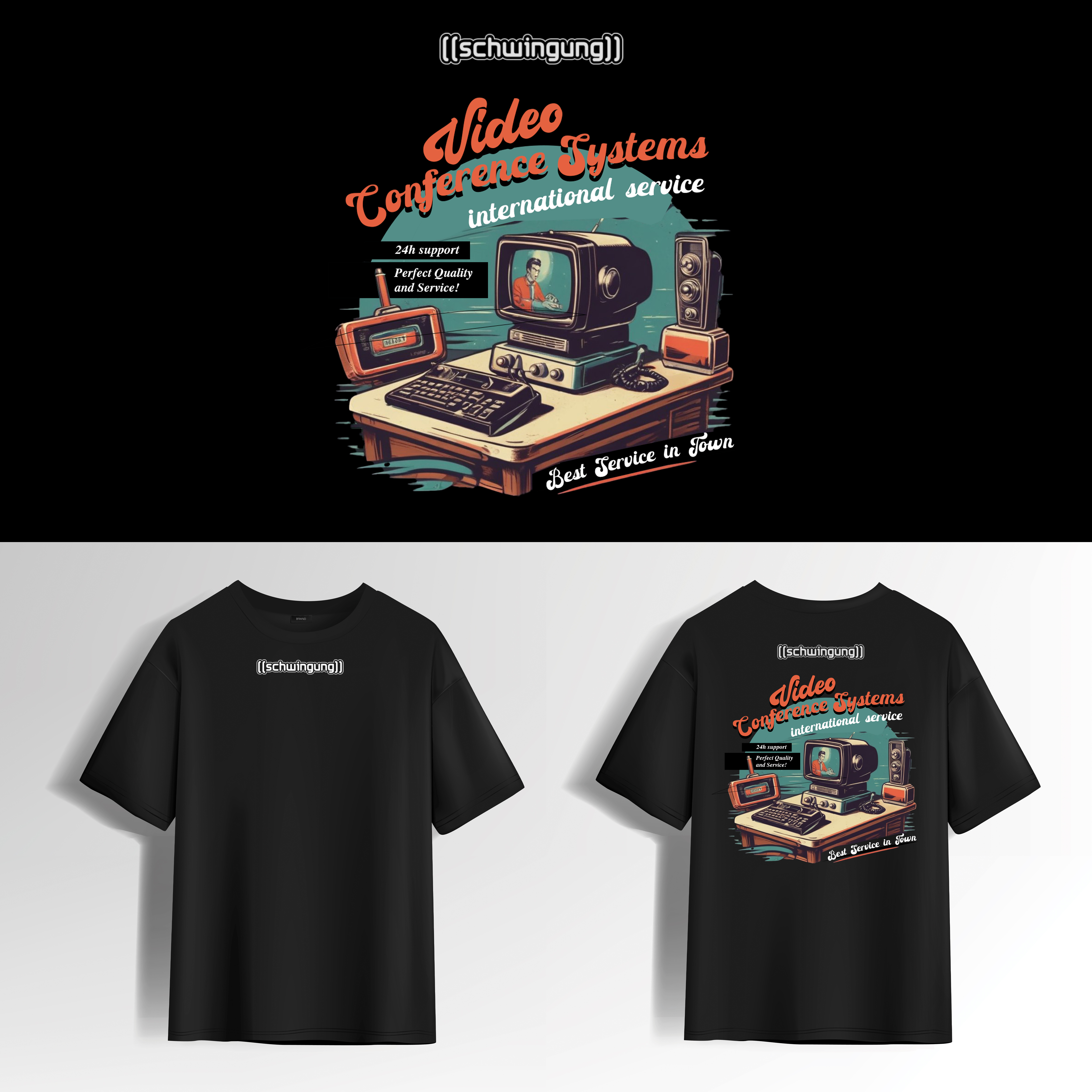 T-shirt Design by DesignTastic for ((schwingung)) multimedia solutions gmbh | Design #33154388