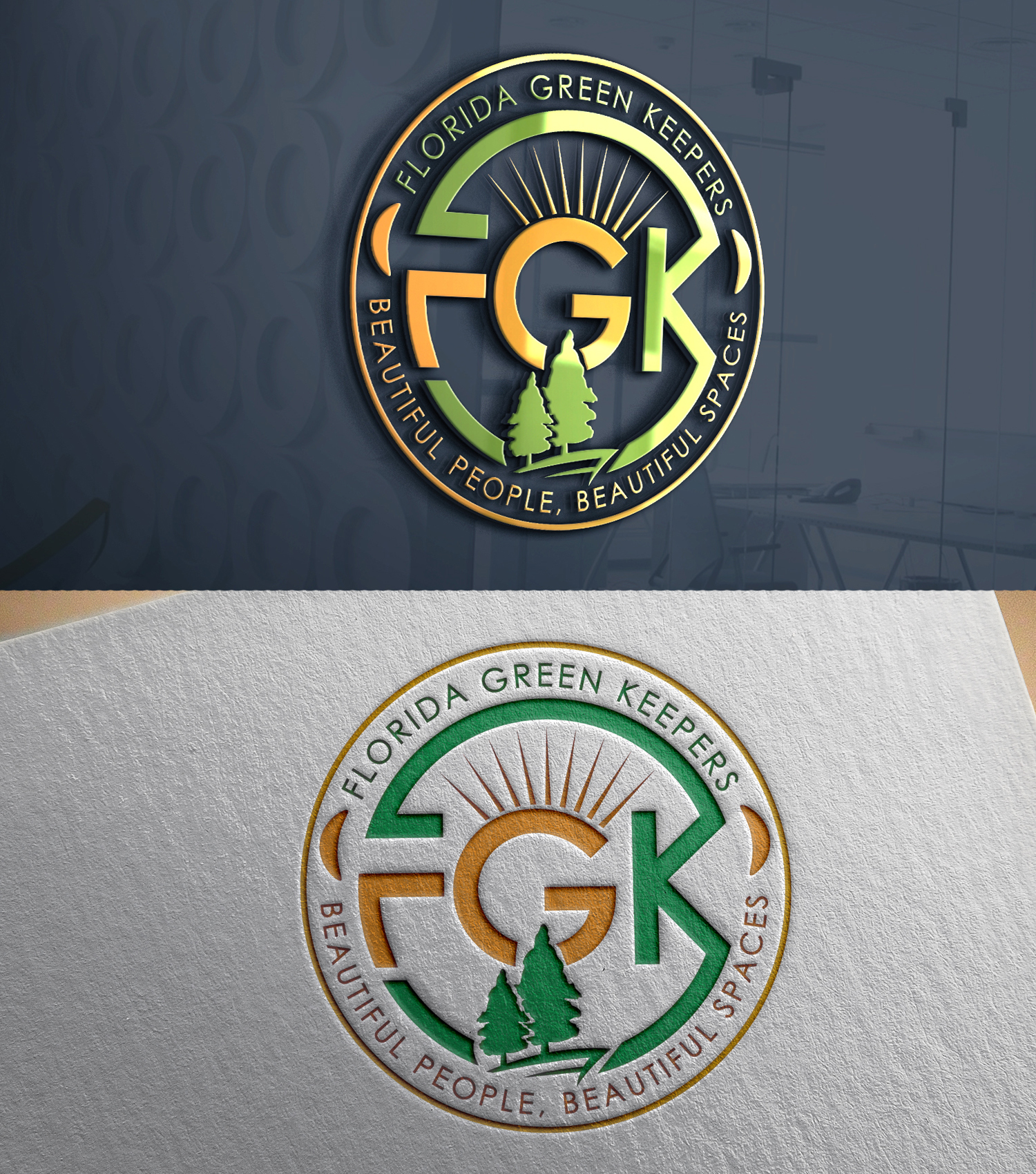 Logo Design by 24ksunny for Florida Green Keepers, LLC | Design #33159198