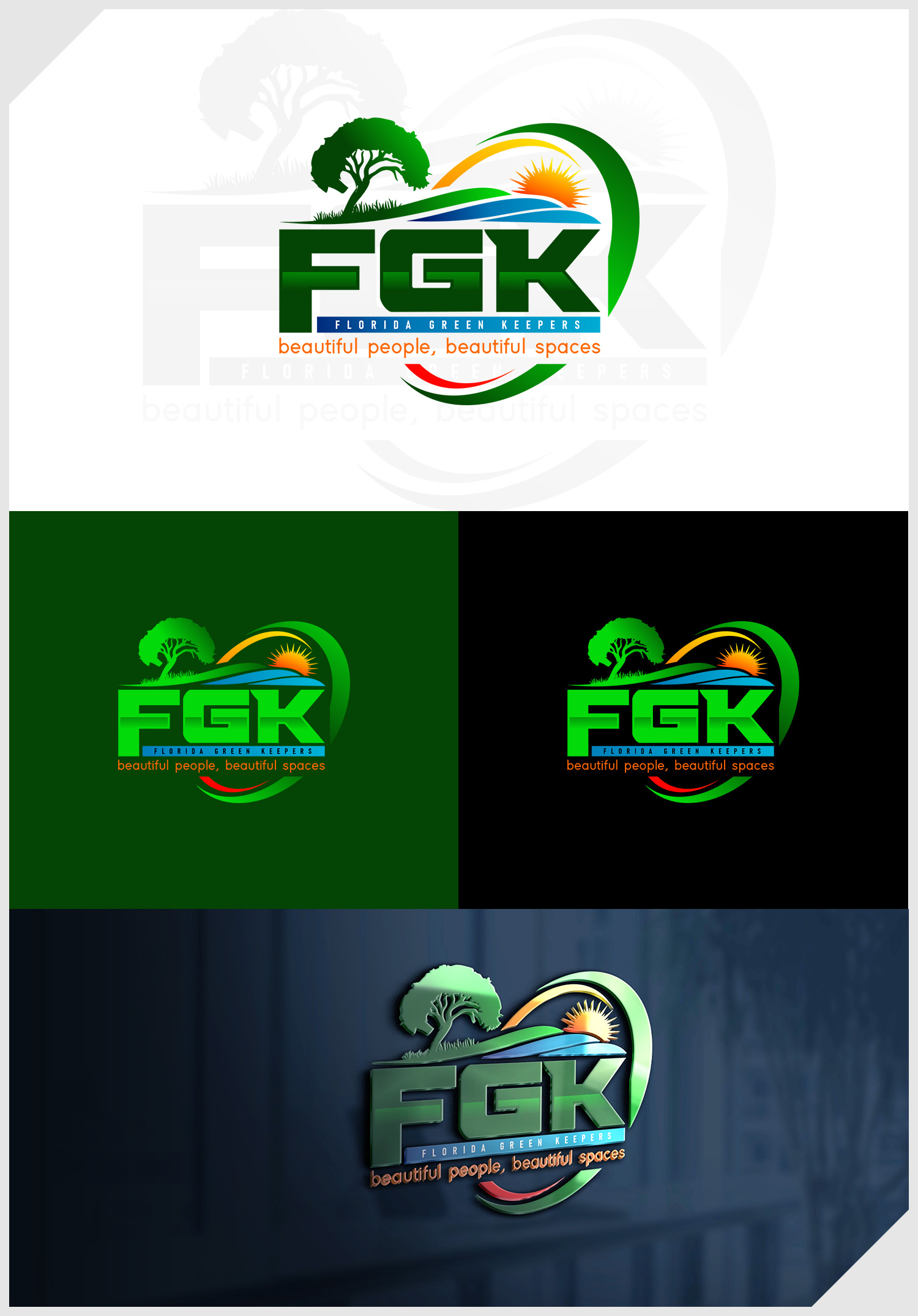 Logo Design by IDesign1606 for Florida Green Keepers, LLC | Design #33166623