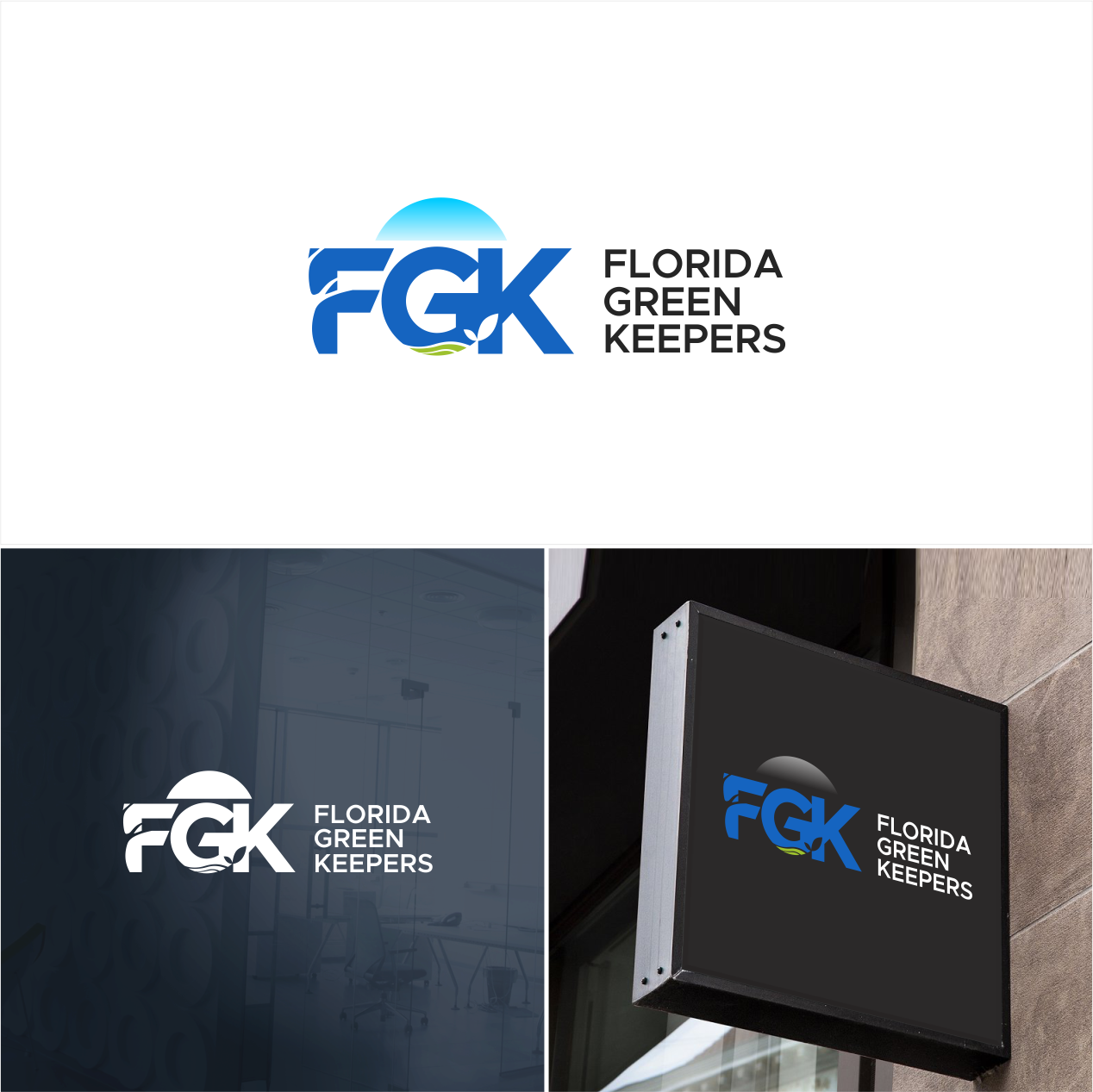 Logo Design by Arham Hidayat for Florida Green Keepers, LLC | Design #33177204