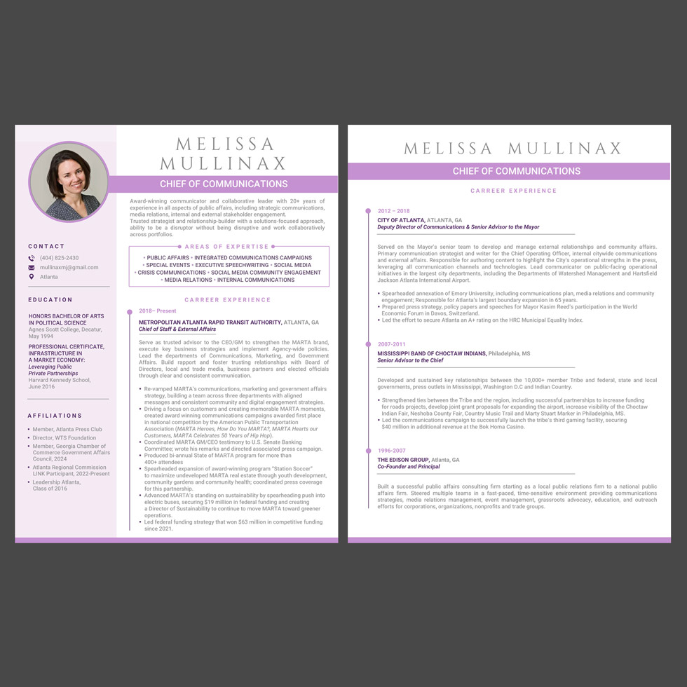 Design de CV par DA. pour ce projet | Design #33159334
