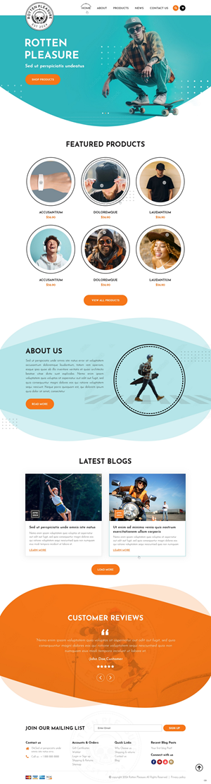 Web Design by pb for Rotten Pleasure | Design: #33163709