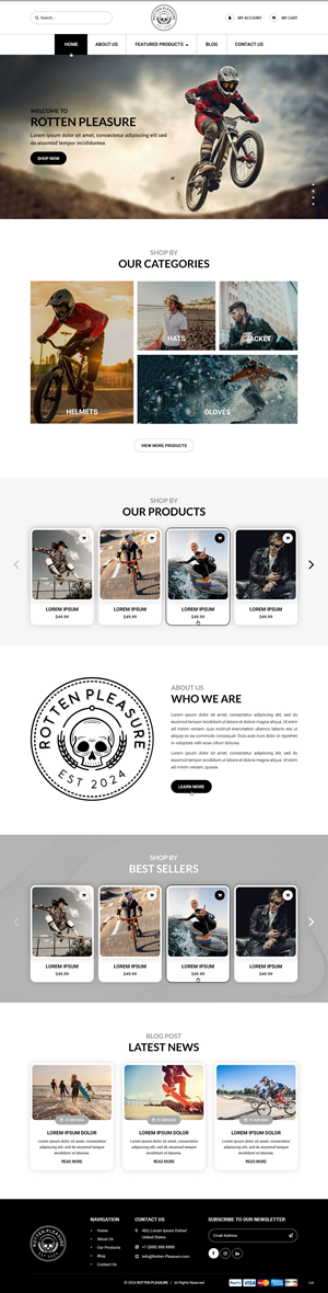 Web Design by pb for Rotten Pleasure | Design: #33163710