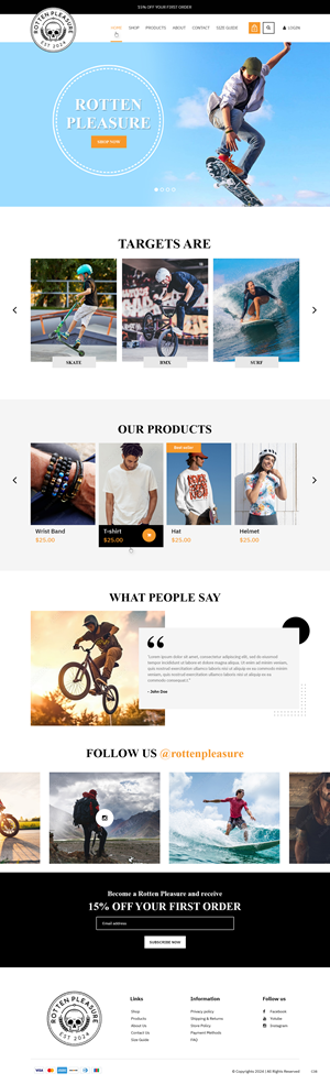 Web Design by pb for Rotten Pleasure | Design: #33163711