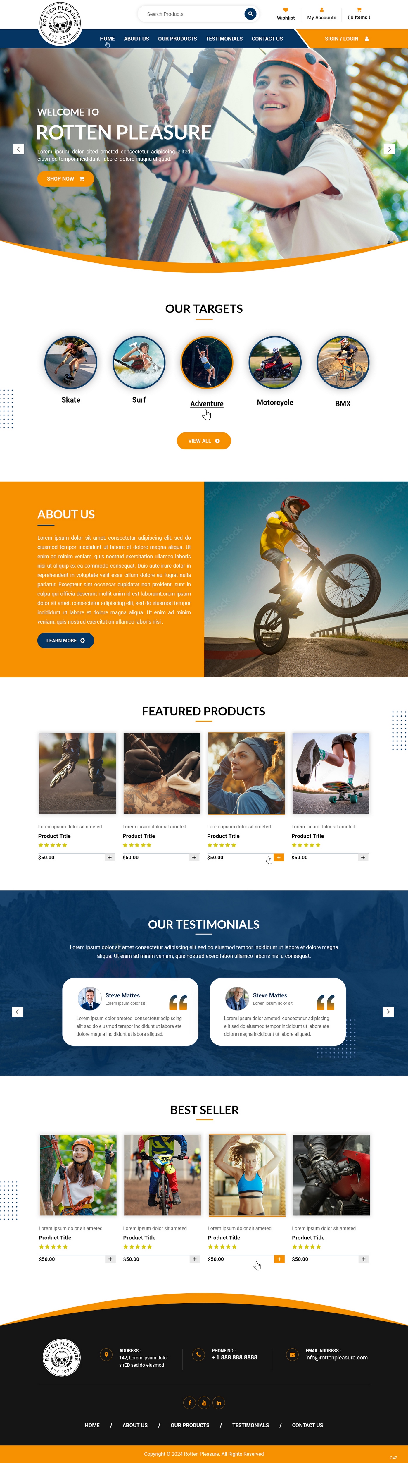 Web Design par pb pour Rotten Pleasure | Design #33163712