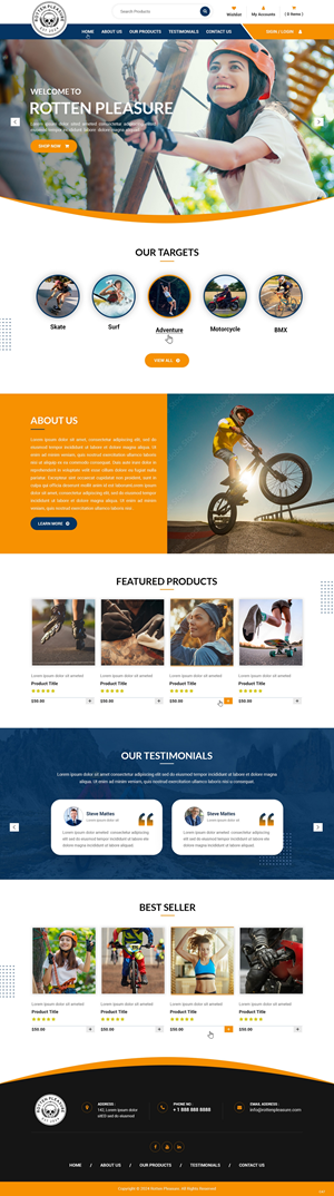 Web Design by pb for Rotten Pleasure | Design: #33163712