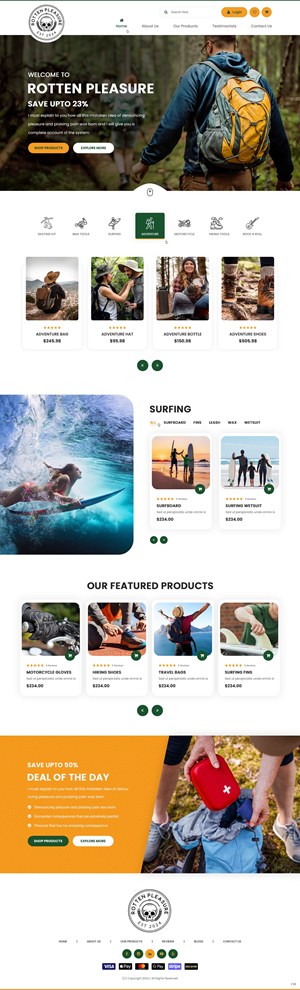 Web Design by pb for Rotten Pleasure | Design: #33163714