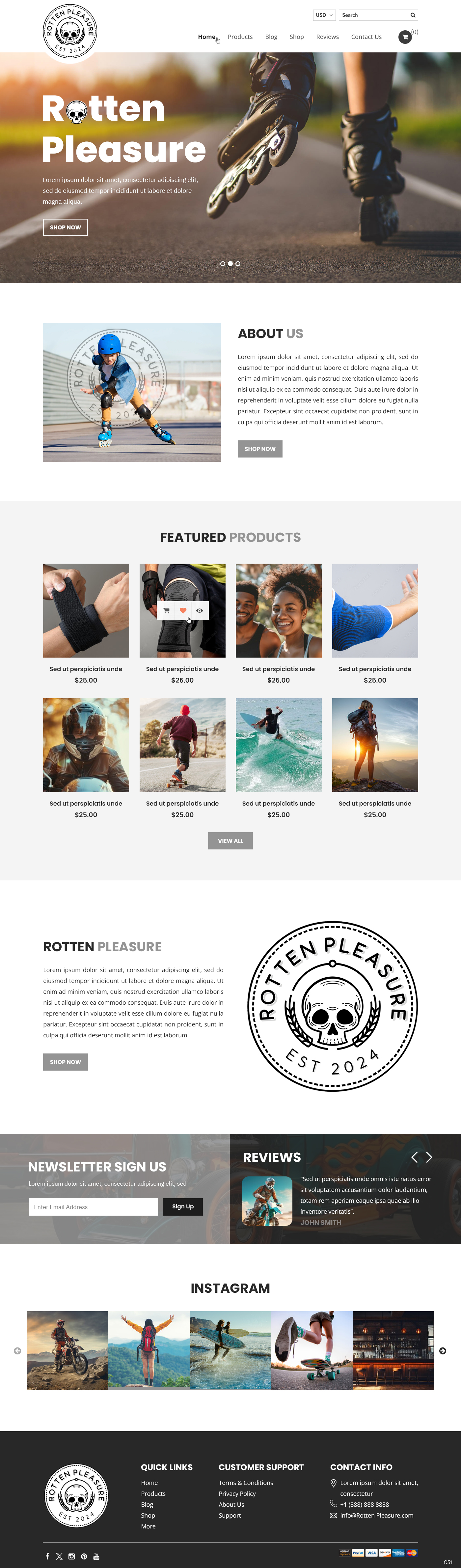 Web Design by pb for Rotten Pleasure | Design #33163715