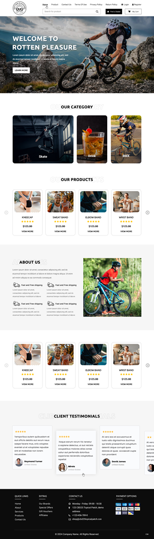 Web Design by pb for Rotten Pleasure | Design: #33163717