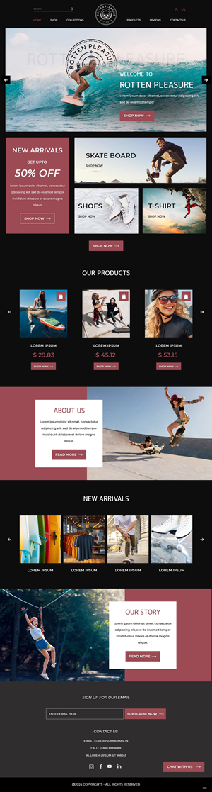 Web Design by pb for Rotten Pleasure | Design: #33163726