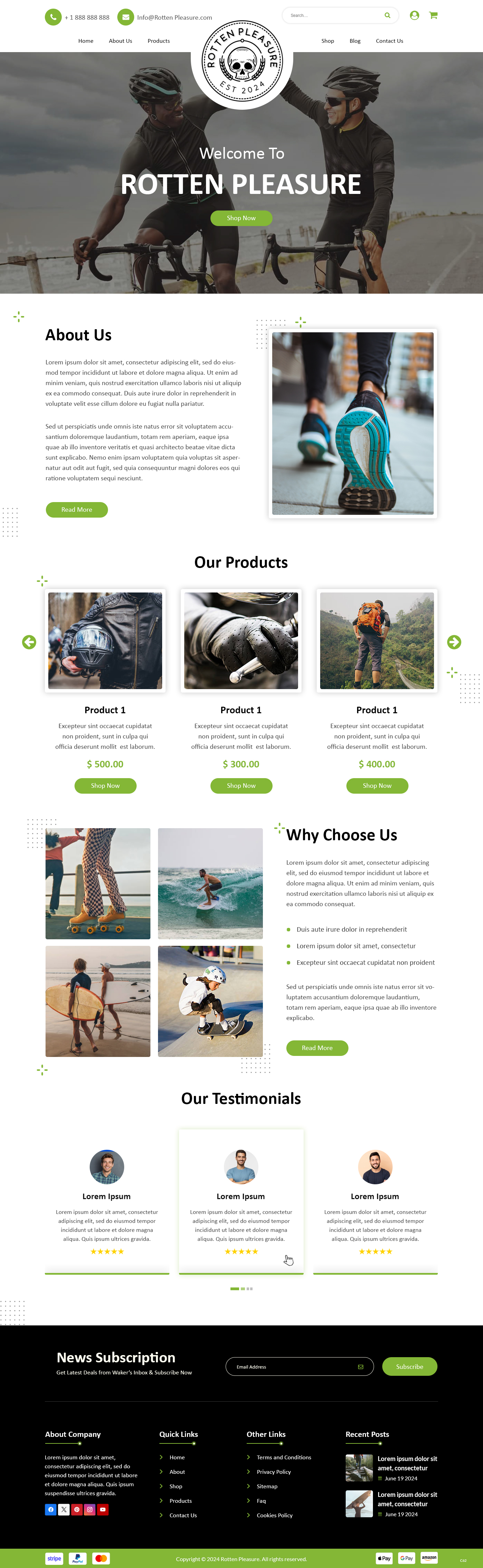 Web Design by pb for Rotten Pleasure | Design #33163728