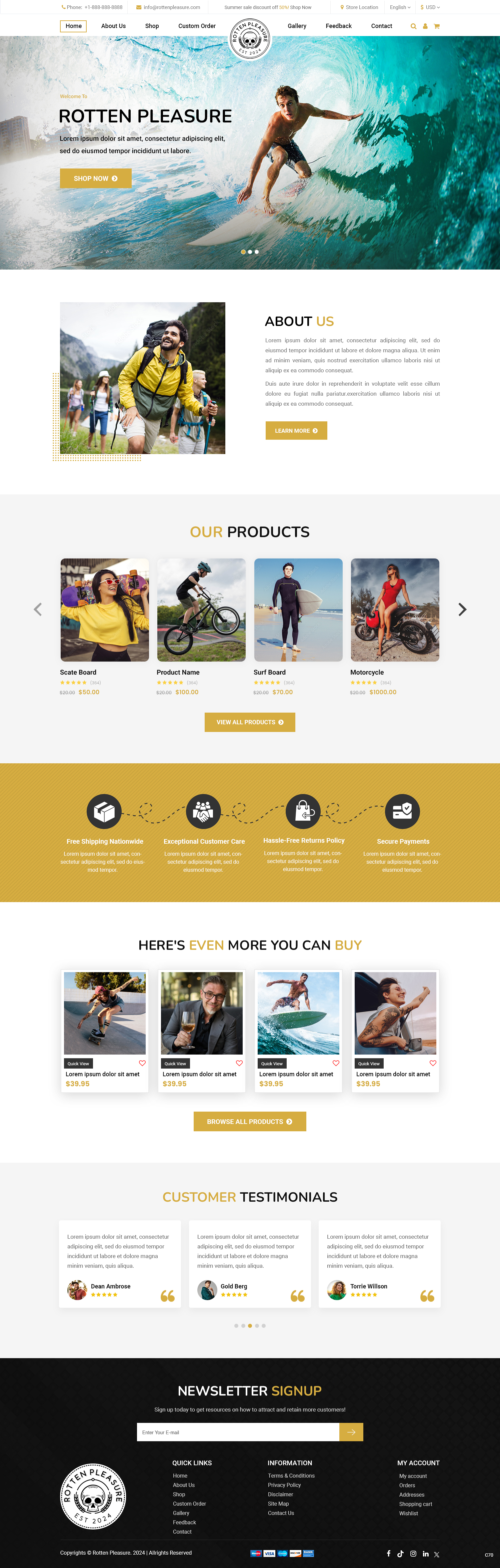 Web Design by pb for Rotten Pleasure | Design #33163730