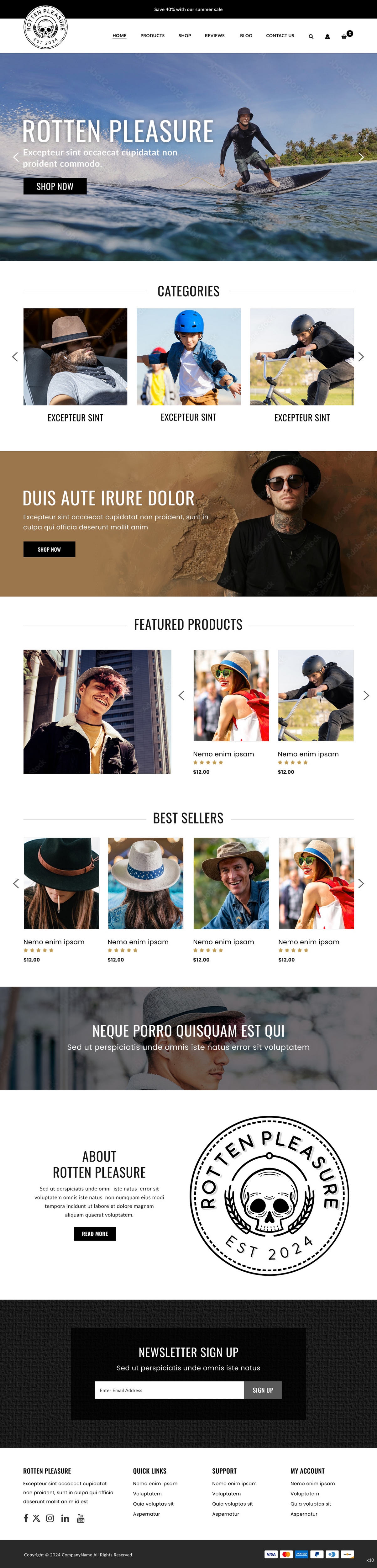 Web Design by pb for Rotten Pleasure | Design #33163734