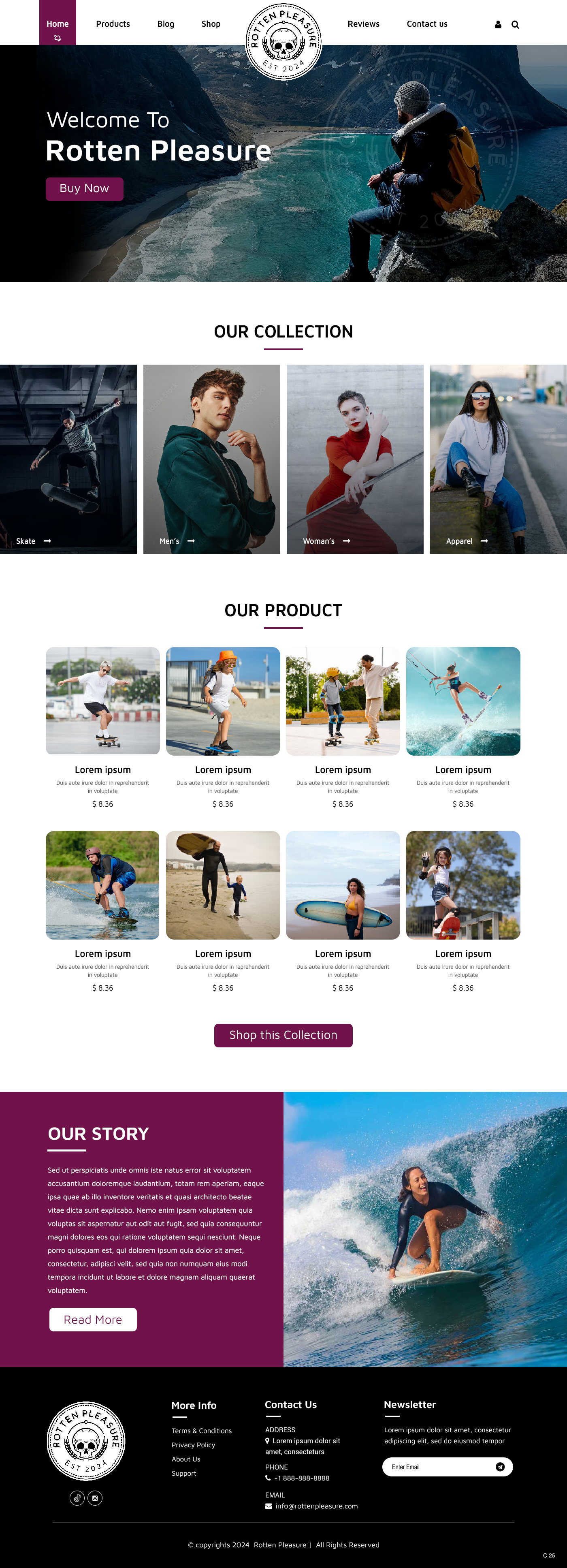 Web Design by pb for Rotten Pleasure | Design #33170159