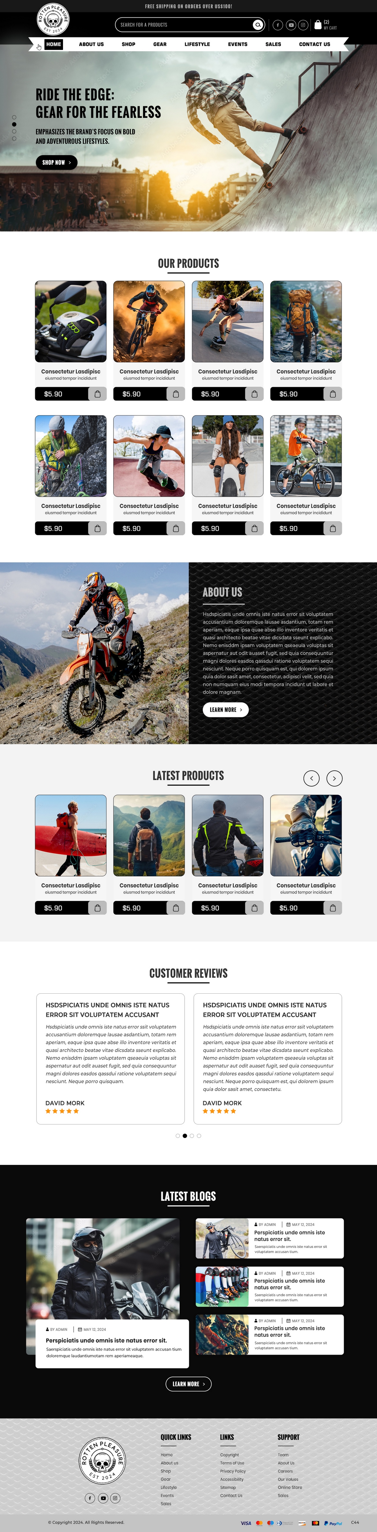Web Design by pb for Rotten Pleasure | Design #33170160