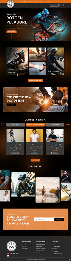 Web Design by pb for Rotten Pleasure | Design: #33170164