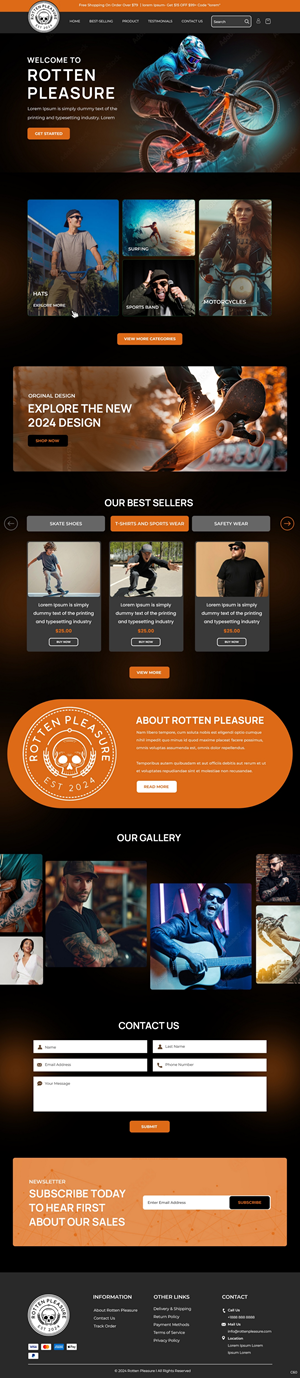 Web Design by pb for Rotten Pleasure | Design #33193637