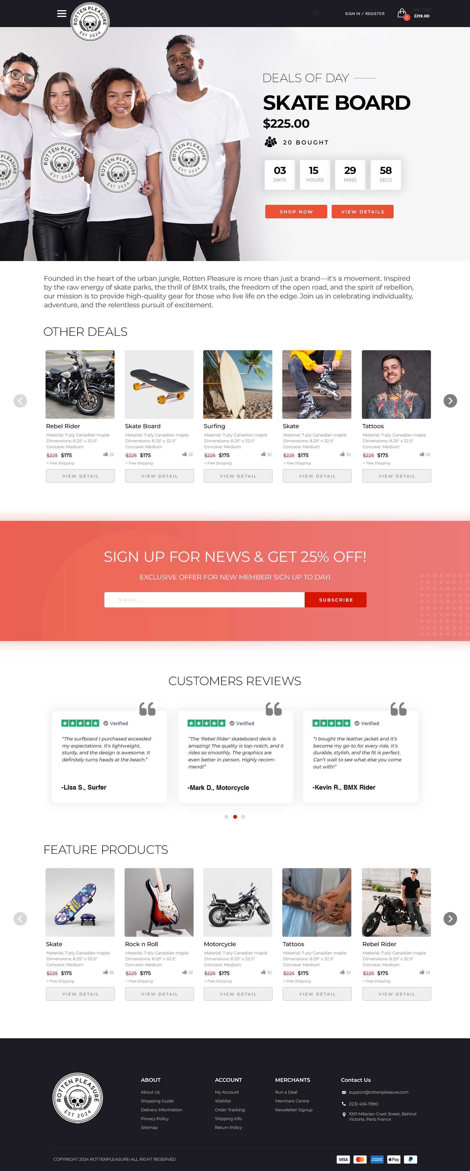 Web Design by nzdesigners for Rotten Pleasure | Design #33173813