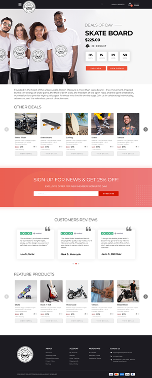 Web Design by nzdesigners for Rotten Pleasure | Design #33173813
