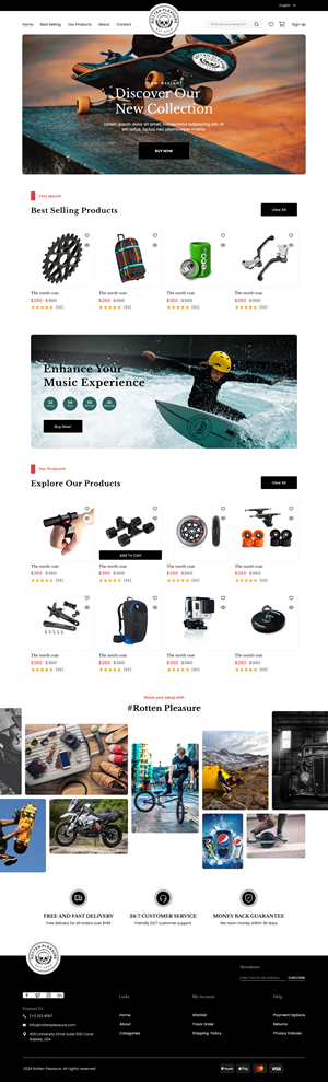 Web Design by nzdesigners for Rotten Pleasure | Design: #33191720