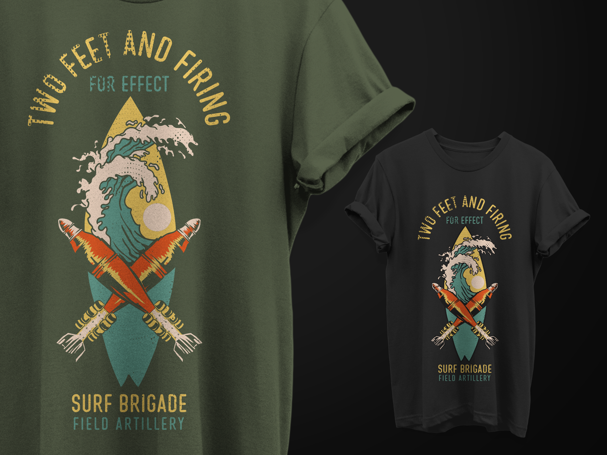 Diseño de Camiseta por Baraka Joe para Surf Brigade | Diseño #33165961